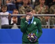 29 June 2019; Michaela Walsh of Ireland with her silver medal following her defeat to Stanimira Petrova of Bulgaria in the Women’s Featherweight final bout at Uruchie Sports Palace on Day 9 of the Minsk 2019 2nd European Games in Minsk, Belarus. Photo by Seb Daly/Sportsfile