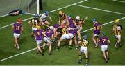 30 June 2019; Both sides scramble for the ball near the end of the Leinster GAA Hurling Senior Championship Final match between Kilkenny and Wexford at Croke Park in Dublin. Photo by Daire Brennan/Sportsfile