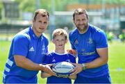 3 July 2019; Ed Byrne and Fergus McFadden with participants during a 2019 Energia Park Bank of Ireland Leinster Rugby Summer Camp at Energia Park in Donnybrook, Dublin. Photo by Matt Browne/Sportsfile