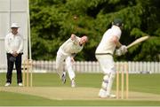 14 June 2013; John Mooney, Ireland XI, bowls to Steve Smith, Australia A. Cricket Four Day International, Ireland XI v Australia A, Stormont, Co. Antrim. Picture credit: Oliver McVeigh / SPORTSFILE