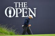 18 July 2019; Sergio Garcia of Spain celebrates after making a putt on the 18th green during Day One of the 148th Open Championship at Royal Portrush in Portrush, Co Antrim. Photo by Brendan Moran/Sportsfile