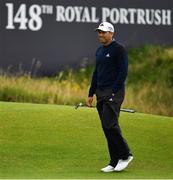 18 July 2019; Sergio Garcia of Spain on the 18th green during Day One of the 148th Open Championship at Royal Portrush in Portrush, Co Antrim. Photo by Brendan Moran/Sportsfile