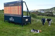 20 July 2019; JB Holmes of USA with a Rules Official on the 5th hole during Day Three of the 148th Open Championship at Royal Portrush in Portrush, Co Antrim. Photo by Brendan Moran/Sportsfile