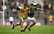 21 July 2019; Daire Ó Baoill of Donegal in action against Adrian Spillane of Kerry during the GAA Football All-Ireland Senior Championship Quarter-Final Group 1 Phase 2 match between Kerry and Donegal at Croke Park in Dublin. Photo by David Fitzgerald/Sportsfile