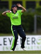 28 May 2019; Rebecca Stokell of Ireland during the Women’s Cricket International between Ireland and West Indies at Pembroke Cricket Club in Dublin. Photo by Harry Murphy/Sportsfile