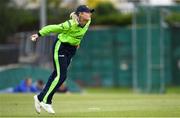 28 May 2019; Gaby Lewis of Ireland during the Women’s Cricket International between Ireland and West Indies at Pembroke Cricket Club in Dublin. Photo by Harry Murphy/Sportsfile