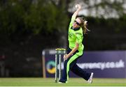 28 May 2019; Celeste Raack of Ireland bowls during the Women’s Cricket International between Ireland and West Indies at Pembroke Cricket Club in Dublin. Photo by Harry Murphy/Sportsfile