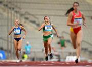 22 July 2019; Caoimhe Cronin of Ireland, 278, competing in the girls 400m heat at the Tofiq Bahramov Republican Stadium during Day One of the 2019 Summer European Youth Olympic Festival in Baku, Azerbaijan. Photo by Eóin Noonan/Sportsfile