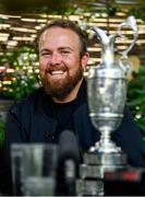 23 July 2019; The 2019 Open Champion Shane Lowry with the Claret Jug during a press conference at House Dublin in Dublin. Photo by Sam Barnes/Sportsfile