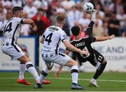 24 July 2019; Mahir Emreli of Qarabag FK attempts an overhead kick at goal during the UEFA Champions League Second Qualifying Round 1st Leg match between Dundalk and Qarabag FK at Oriel Park in Dundalk, Louth. Photo by Ben McShane/Sportsfile
