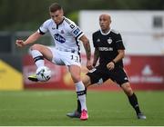 24 July 2019; Patrick McEleney of Dundalk in action against Richard Almeida of Qarabag FK during the UEFA Champions League Second Qualifying Round 1st Leg match between Dundalk and Qarabag FK at Oriel Park in Dundalk, Louth. Photo by Ben McShane/Sportsfile