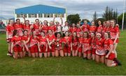 24 July 2019; The Louth players celebrate with the cup after the All-Ireland U16 ‘C’ Championship Final 2019 match between Louth and Sligo at Mullahoran in Co Cavan. Photo by Oliver McVeigh/Sportsfile