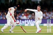 25 July 2019; Andy McBrine of Ireland attempts a run out during day two of the Specsavers Test Match between Ireland and England at Lords Cricket Ground in London, England. Photo by Matt Impey/Sportsfile