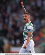 25 July 2019; Lee Grace of Shamrock Rovers celebrates after scoring his side's first goal during the UEFA Europa League 2nd Qualifying Round 1st Leg match between Shamrock Rovers and Apollon Limassol at Tallaght Stadium in Tallaght, Dublin. Photo by Ben McShane/Sportsfile