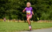 28 July 2019; Abbie Jordan competing in the 1 Mile Fun Run during the Athletics Ireland Festival of Running at Morton Stadium in Santry, Dublin. Photo by Sam Barnes/Sportsfile