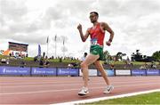 28 July 2019; Cian McManamon of Westport A.C., Co. Mayo, competing in the Men's 10k Walk during day two of the Irish Life Health National Senior Track & Field Championships at Morton Stadium in Santry, Dublin. Photo by Sam Barnes/Sportsfile
