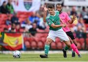 28 July 2019; Daire O'Connor of Cork City in action against Ethan Boyle of Shamrock Rovers during the SSE Airtricity League Premier Division match between Cork City and Shamrock Rovers at Turners Cross in Cork. Photo by Ben McShane/Sportsfile