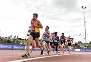28 July 2019; Ryan Forsyth of Newcastle & District AC, Co. Down, leads the field during the Men's 5000m during day two of the Irish Life Health National Senior Track & Field Championships at Morton Stadium in Santry, Dublin. Photo by Sam Barnes/Sportsfile