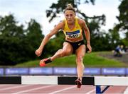 28 July 2019; Kerry Anne O'Flaherty of Newcastle & District A.C., Co. Down, competing in the Women's 3000m Steeple Chase during day two of the Irish Life Health National Senior Track & Field Championships at Morton Stadium in Santry, Dublin. Photo by Sam Barnes/Sportsfile