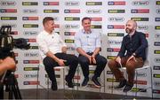24 July 2019; Brian O'Driscoll and Jamie Carragher speaking to Eoin McDevitt during the launch of ‘Sports Extra’ on Sky. The new sports pack which includes BT Sport and Premier Sports will be available to new & existing Sky Sports customers from August 1 for just €10 extra a month. Sports fans will be able to watch an unbeatable range of sports, including every single live Premier League game, all in one place. Photo by David Fitzgerald/Sportsfile