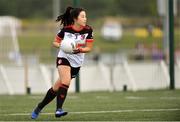 31 July 2019; Maya Wada of Asia Cranes in the Ladies Football Native Born tournament game against Canada East Ladies B during the Renault GAA World Games 2019 Day 3 at WIT Arena, Carriganore, Co. Waterford.  Photo by Piaras Ó Mídheach/Sportsfile