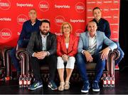 31 July 2019; SuperValu, Ireland’s largest grocery retailer with over 220 stores nationwide, teamed up with Ireland’s leading sports broadcasters, Off The Ball, to bring their award-winning show on the road this summer, to celebrate SuperValu’s 10th year as sponsor of the GAA Football All-Ireland Senior Championship. Joined by a host of special guests, the SuperValu Off The Ball roadshow landed in Dr Crokes GAA Club, last Wednesday, 31st July. Pictured are, from left, former Kerry manager Pat O'Shea, presenter Nathan Murphy, former Kerry footballers Margaret Lawlor, Kieran Donaghy and Darran O'Sullivan at the Dr Crokes GAA Club in Killarney, Kerry. Photo by Brendan Moran/Sportsfile