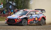 3 August 2019; Craig Breen and Paul Nagle in their Hyundai Shell Mobis WRT on Stage 18 Kakaristo  during Round 9 of the FIA World Rally Championship in Jyväskylä, Finland. Photo by Philip Fitzpatrick/Sportsfile