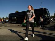3 August 2019; Louise Quinn of Republic of Ireland arrives prior to the Women's International Friendly match between USA and Republic of Ireland at Rose Bowl in Pasadena, California, USA. Photo by Cody Glenn/Sportsfile