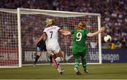 3 August 2019; Amber Barrett of Republic of Ireland has a shot on goal during the Women's International Friendly match between USA and Republic of Ireland at Rose Bowl in Pasadena, California, USA. Photo by Cody Glenn/Sportsfile