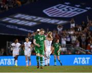 3 August 2019; Amber Barrett of Republic of Ireland reacts after her side conceded a second goal their during the Women's International Friendly match between USA and Republic of Ireland at Rose Bowl in Pasadena, California, USA. Photo by Cody Glenn/Sportsfile