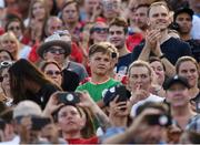 3 August 2019; A Republic of Ireland supporter during the Women's International Friendly match between USA and Republic of Ireland at Rose Bowl in Pasadena, California, USA. Photo by Cody Glenn/Sportsfile