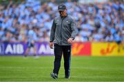 4 August 2019; Dublin manager Jim Gavin prior to the GAA Football All-Ireland Senior Championship Quarter-Final Group 2 Phase 3 match between Tyrone and Dublin at Healy Park in Omagh, Tyrone. Photo by Brendan Moran/Sportsfile