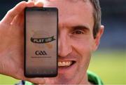 8 August 2019; Graham Canty, PlayUs GAA App Team and former Cork All-Ireland Winning Senior Football captain, at the launch of the PlayUS GAA Mobile App in Croke Park, Dublin. The app which has been designed to facilitate GAA clubs to search for and arrange challenge matches. The idea for a mobile app that made it easier for coaches and clubs to organise challenge games is the brainchild of Mark O’Donovan, a member and coach with Bantry Blues GAA Club in Cork, who felt that the task of organising challenge games, blitzes and tournaments could be made much easier using modern technology. PlayUs GAA was devised in collaboration with the GAA Games Development Department in Croke Park and developed by Galway-based company, App Design. PlayUs GAA is available to all GAA, LGFA and Camogie clubs, catering for all age groups and grades. Photo by Stephen McCarthy/Sportsfile