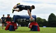 8 August 2019; Participants take part in week four of the 2019 Leinster Rugby School of Excellence Camp at The King's Hospital in Palmerstown, Dublin. Photo by Brendan Moran/Sportsfile