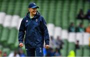 10 August 2019; Ireland head coach Joe Schmidt arrives prior to the Guinness Summer Series 2019 match between Ireland and Italy at the Aviva Stadium in Dublin. Photo by Brendan Moran/Sportsfile