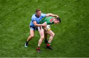 10 August 2019; Stephen Coen of Mayo in action against Ciarán Kilkenny of Dublin during the GAA Football All-Ireland Senior Championship Semi-Final match between Dublin and Mayo at Croke Park in Dublin. Photo by Daire Brennan/Sportsfile