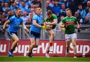 10 August 2019; Donal Vaughan and Colm Boyle, right, of Mayo in action against Con O'Callaghan and Paul Mannion, left, of Dublin during the GAA Football All-Ireland Senior Championship Semi-Final match between Dublin and Mayo at Croke Park in Dublin. Photo by Stephen McCarthy/Sportsfile