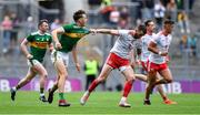 11 August 2019; David Clifford of Kerry has his jersey pulled by Ronan McNamee of Tyrone during the GAA Football All-Ireland Senior Championship Semi-Final match between Kerry and Tyrone at Croke Park in Dublin. Photo by Brendan Moran/Sportsfile