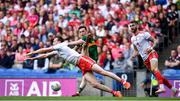 11 August 2019; Colm Cavanagh of Tyrone blocks a shot by Paul Murphy of Kerry during the GAA Football All-Ireland Senior Championship Semi-Final match between Kerry and Tyrone at Croke Park in Dublin. Photo by Brendan Moran/Sportsfile