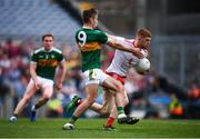 11 August 2019; Cathal McShane of Tyrone in action against David Moran of Kerry during the GAA Football All-Ireland Senior Championship Semi-Final match between Kerry and Tyrone at Croke Park in Dublin. Photo by Stephen McCarthy/Sportsfile
