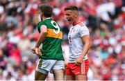 11 August 2019; Michael McKernan of Tyrone with Adrian Spillane of Kerry during the GAA Football All-Ireland Senior Championship Semi-Final match between Kerry and Tyrone at Croke Park in Dublin. Photo by Brendan Moran/Sportsfile
