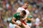 11 August 2019; Adrian Spillane of Kerry in action against Cathal McShane of Tyrone during the GAA Football All-Ireland Senior Championship Semi-Final match between Kerry and Tyrone at Croke Park in Dublin. Photo by Eóin Noonan/Sportsfile