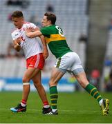 11 August 2019; Paul Murphy of Kerry during a coming together with Michael McKernan of Tyrone during the GAA Football All-Ireland Senior Championship Semi-Final match between Kerry and Tyrone at Croke Park in Dublin. Photo by Eóin Noonan/Sportsfile