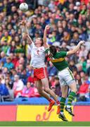 11 August 2019; Colm Cavanagh of Tyrone and David Moran of Kerry contest a kickout during the GAA Football All-Ireland Senior Championship Semi-Final match between Kerry and Tyrone at Croke Park in Dublin. Photo by Brendan Moran/Sportsfile