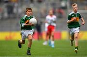 11 August 2019; Nathan Dunne, Scoil Bhride, Naas, Kildare, representing Kerry, during the INTO Cumann na mBunscol GAA Respect Exhibition Go Games during the GAA Football All-Ireland Senior Championship Semi-Final match between Kerry and Tyrone at Croke Park in Dublin. Photo by Ramsey Cardy/Sportsfile
