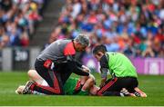 10 August 2019; Colm Boyle of Mayo receieves medical attention during the GAA Football All-Ireland Senior Championship Semi-Final match between Dublin and Mayo at Croke Park in Dublin. Photo by Sam Barnes/Sportsfile