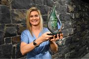 14 August 2019; Grace Kelly of Mayo is pictured with The Croke Park / LGFA Player of the Month award for July, at The Croke Park in Jones Road, Dublin. Grace starred for Mayo in their TG4 All-Ireland SFC qualifier victories over Tyrone and Donegal in July, scoring 1-3 against Tyrone and 0-8 in the win against Donegal. Photo by Matt Browne/Sportsfile