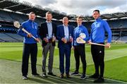 15 August 2019; In attendance at the unveiling of Ballygowan Activ+ as the new Official Fitness Partner of the GAA/GPA are, from left, former Tipperary hurler and All-Ireland winner Brendan Cummins, Paul Staunton, Marketing Controller, Britvic Ireland, Kevin Donnelly, Managing Director, Britvic Ireland, former Kerry Footballer and All-Ireland winner Fionn Fitzgerald and former Kilkenny hurler and All-Ireland winner Michael Fennelly at Croke Park in Dublin. Photo by Sam Barnes/Sportsfile