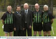 8 November 2003; Pictured from (left to right) are linesman Ger Devlin, Sean Kelly, President of the GAA, Noel Walsh, Chairman of the Railway Cup taskforce, Referee, Ger Harrington and Linesman Sean McMahon. M Donnelly Sponsored Interprovincial Railway Cup Senior Hurling Final, Giulio Onesti Sports Complex, Parioli, Rome, Italy. Picture credit; Damien Eagers / SPORTSFILE *EDI*