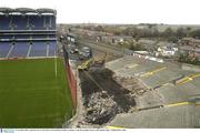 13 November 2003; A general view of Croke Park as the demolition of Hill 16 continues. Croke Park, Dublin. Picture credit; Damien Eagers / SPORTSFILE *EDI*